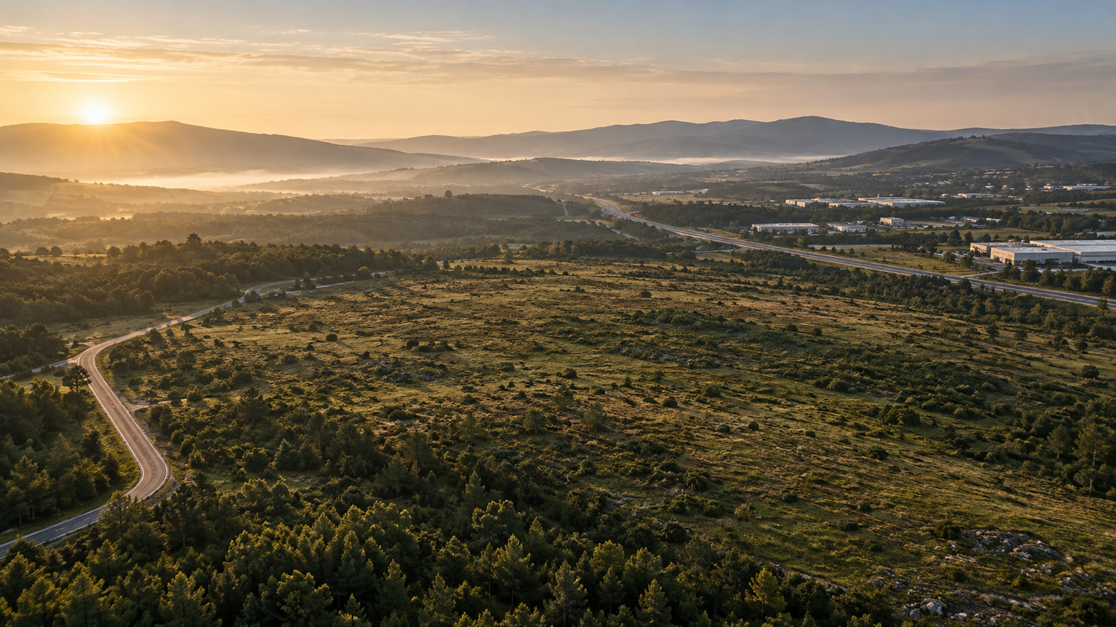 Illustrative industrial development landscape in Central Portugal